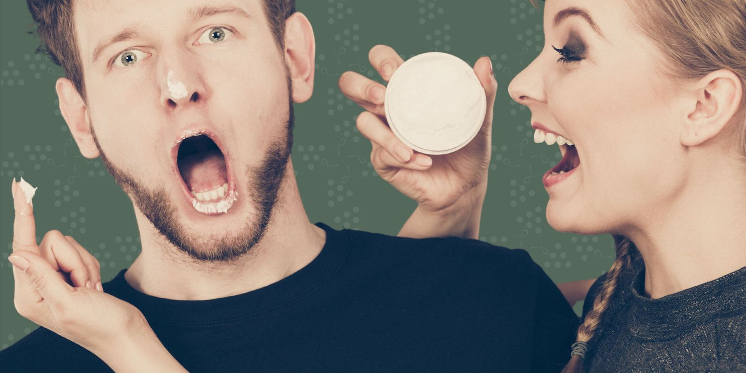 crema viso applicata in una coppia maschio e femmina